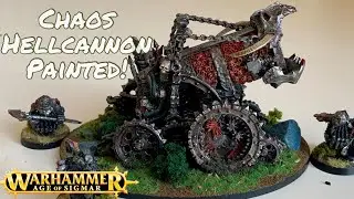 Metal Chaos Hellcannon assembled and painted for Warhammer Fantasy Battle & Age of Sigmar