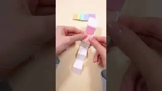 무지개 떡메🌈 Rainbow Memo Pad #papercraft