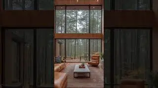 A Glass Walled Sanctuary Nature Inspired Interior #dreamhome  #home  #relax #interiordesign