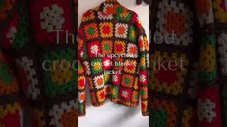 Upcycled Granny Square Crochet Jacket