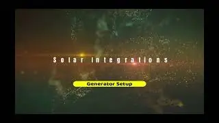 DEYE & Sunsynk Inverter generator setup
