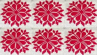Ason selai/How to make easy amazing cross stitch design/ amazing dusutti design making setp by step