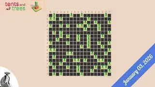 Палатки и деревья - Ежедневные головоломки - 3 января 2026 г.
