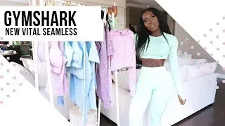 NEW GYMSHARK VITAL SEAMLESS PASTEL COLORS REVIEW | Try On Haul + Review