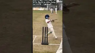 Big hit by little champ 💯#trending #viralshorts #cricket #youtubeshorts #india #ipl2025