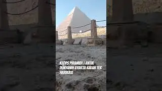 Mısır&rsquo;da, binlerce yıldır ayakta duran Keops Piramidi. #keopspiramidi #giza #misir #pyramidsofgiza