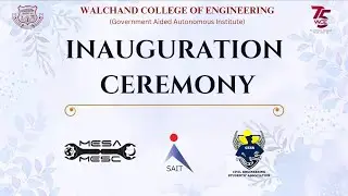 Inauguration Ceremony | AAKAR 2025 | WCE CESA | MESA MESC | WCE SAIT | WCE Sangli