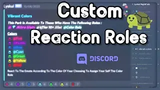 Discord Reaction Roles Setup Using Discohook And CarlBot For Discord Servers Easy Tutorial