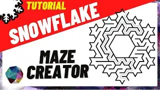 TUTORIAL - SNOWFLAKE MAZE GENERATOR WITH MASKING