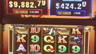 $9882 Enforcer chasing the major progressive jackpot winning the minor not even touching the machine