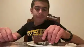 Trying whatchamacall it chocolate bar from West Virginia
