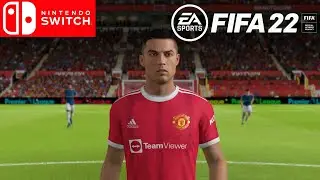 FIFA 22 Switch &mdash; геймплей &laquo;Манчестер Юнайтед&raquo; &mdash; &laquo;Эвертон&raquo; 1080p HD