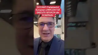 ȘOCANT‼️PARLAMENTUL EUROPEAN A REFUZAT SĂ DISCUTE SITUAȚIA DIN ROM&Acirc;NIA‼️
