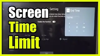 How to Set a Screen Time Limit on your LG TV with Family Settings (Child Lock)