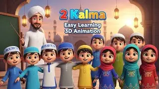 Doosra Kalima Shahadat | 2nd Kalma Learning for Kids | Islamic Educational 3D Cartoon Video