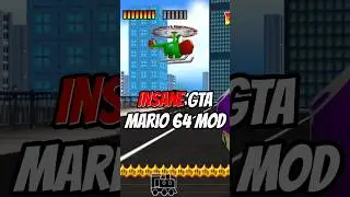 GTA Mario 64 goes CRAZY! #mario #nintendo #games #foryou #shorts #gaming #n64 #sm64 #romhack #mod