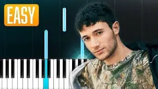 Jeremy Zucker - comethru (100% EASY PIANO TUTORIAL