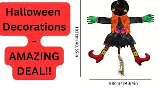 Spooktacular Temu Halloween Decorations Haul: Festive Witch & More! 🎃🕷️