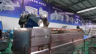 TONKIA screw feeding potato washing and peeling machine