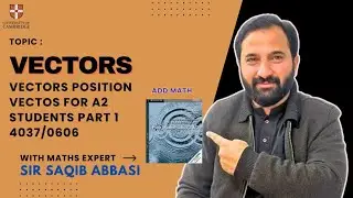 A2 Vectors position vector, unit vector by sir Saqib Abbasi 