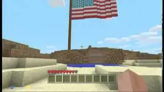 Minecraft 360 edition: 4th of July American Flag