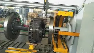 Hydraulic Locomotive Wheelset Press 350T Double Head Cylinders