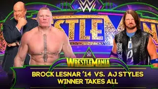 WWE 2K23 | Brock Lesnar vs. AJ Styles - Champion vs. Champion Winner Takes All Match Gameplay!