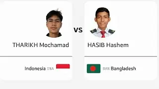 Asian Youth Games Bahrain 2025 Zeldan INA vs Hasib Hashem BAN