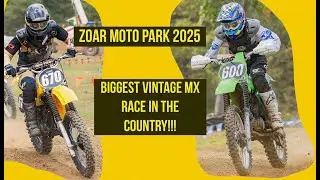 One of the BIGGEST Vintage MX races in the Northeast! Zoar Moto Park 2025 Springville, NY