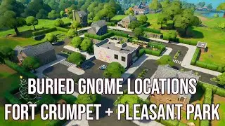 Where to dig up Gnomes at Fort Crumpet and Pleasant Park in Fortnite Chapter 2 Season 5