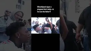 IShowSpeed Signs Pregnant Fan's Belly! Assinando - Is He the Father?!