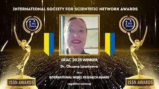 Dr. Oksana Leontyeva, cognitive sciences From Ukraine