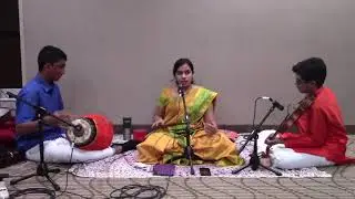 Nalinakanthi Varnam by Krithika Natarajan - Rishabh Ranganathan - Srihari Ramani
