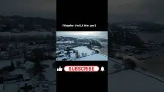 Exploring the beauty of a snowy view l with the the DJI mini pro 3 #drone #DJI #Minipro3