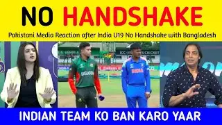 PAK MEDIA Crying after India U19 No Handshake with Bangladesh | Tanvir Ahmed reaction on Ind Vs Ban 