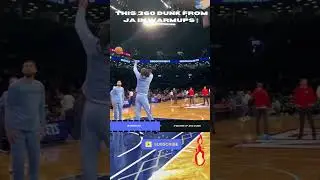 JaMorant Warm up 360 Dunk