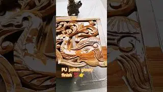 ,💯💯 PU palish glossy sagvan wood 🪵#viral #shortvideo #trending #shorts #viral #viralreels #pupalish