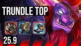TRUNDLE vs POPPY (TOP) | 8 solo kills | EUW Diamond | 25.9