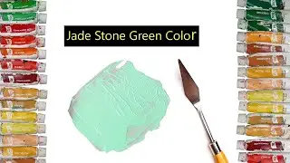 How To Make Jade Stone Green Color - Mixing Acrylic Colors