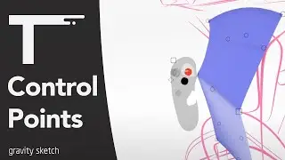 Editing control points in Gravity Sketch