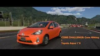 CONE CHALLENGE: Cone Hitting 1 | Toyota Aqua S '11