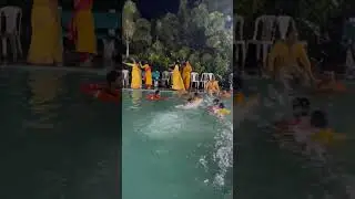 🔥🔥|| Bride Haldi Ceremony  In Water Park || Bridal Shower || Indian Dulhan ||🔥🔥 #waterpark  #haldi