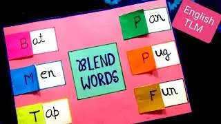 Blend words TLM | English TLM | Grammar TLM | English project on blend words | Rhyming words TLM