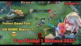 Melissa Top 1 Global  2022, Adu mekanik Top Global Player, Beatrix  kena Mental🤣 (Zurich)