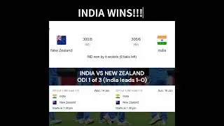 🇮🇳 INDIA WINS! A 301-Run Thriller vs NZ - The Frame #cricket #shorts
