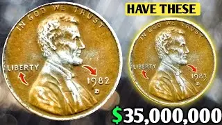 RARE 1982_D & 1983-D Copper Penny Worth Thousands?! Check Your Change NOW!