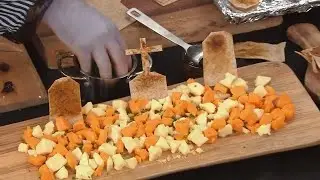 A spooky Halloween cheese board