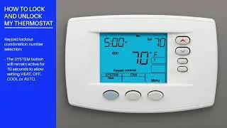 Copeland Blue Series - 1F95-0671 - 6-inch - How Do I Lock and Unlock My Thermostat