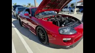 Удивительно модифицированный воздухозаборник из углеродного волокна для Toyota Supra Tucked Motor...
