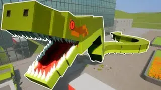 ВЫЖИВАНИЕ ГИГАНТСКОЙ ЗМЕИ LEGO! | Забавный игровой процесс Brick Rigs